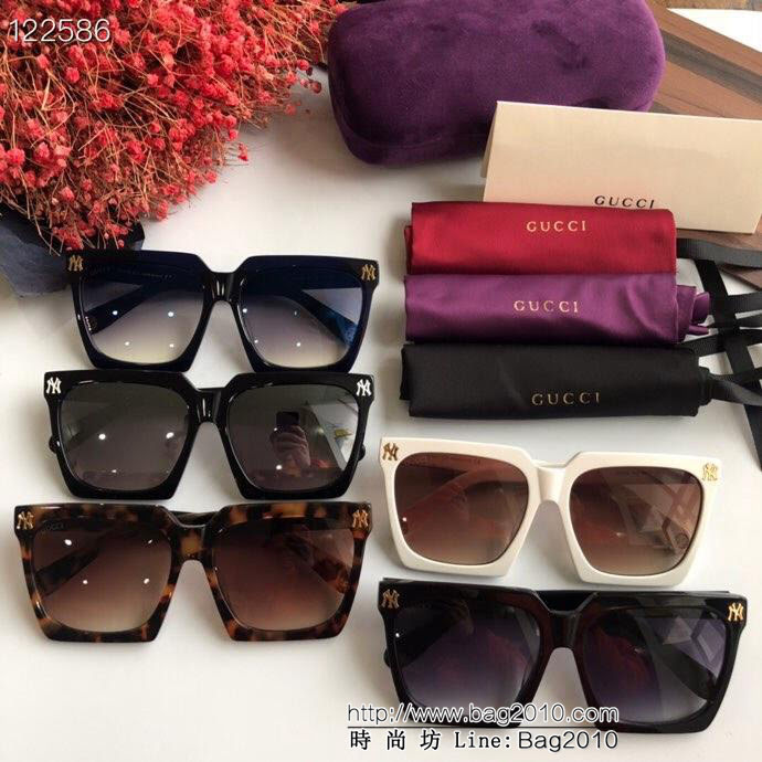 GUCCI古馳 NY合作版墨鏡 凹造型墨鏡 GG0468  lly1164